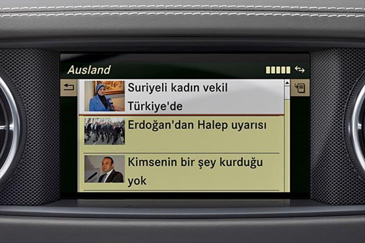 «Анадолу» на мониторах «Мерседесов»