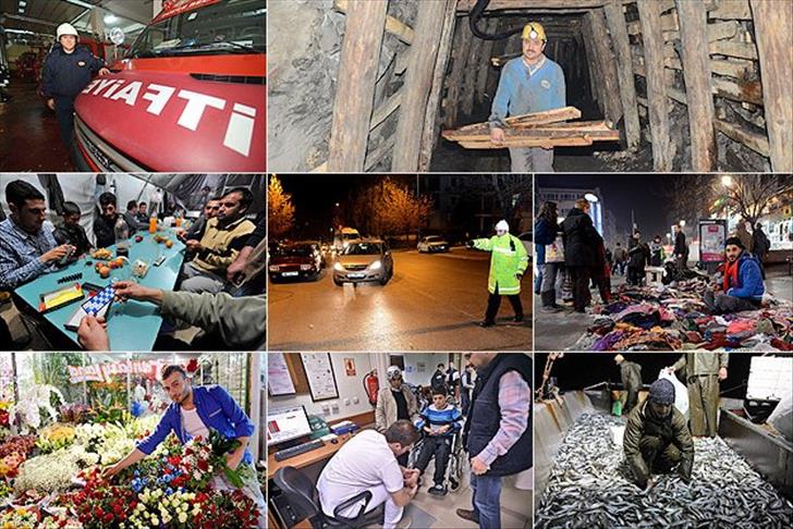 Новый год встретили на работе