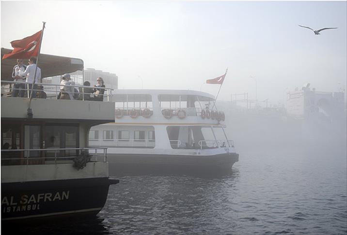 İstanbul Boğazı'nda yoğun sis