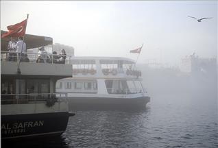 İstanbul Boğazı'nda yoğun sis
