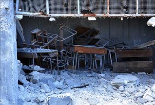 Suriye'de okullar da saldırı altında