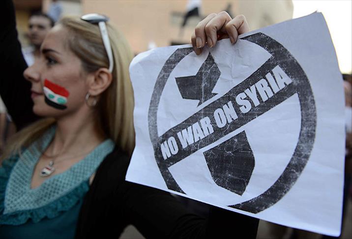 Mısır'da Suriye'ye müdahale karşıtı gösteri