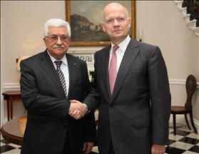 Palestinian President Abbas meets British FS