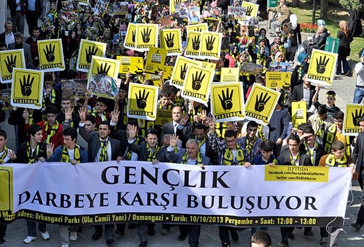 Протесты в Турции против насилия в Египте