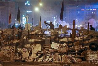 В Киеве вновь возведены баррикады