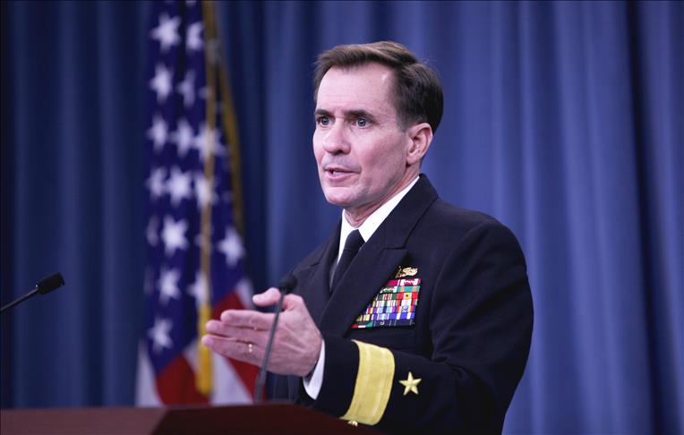 Pentagon spokesman: US strikes IS artillery in Iraq