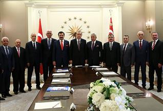 Erdoğan iş dünyası ve sendika temsilcilerini kabul etti