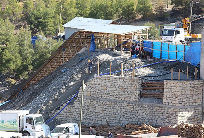 Ermenek'teki madende desandreye 1,5 metre kaldı