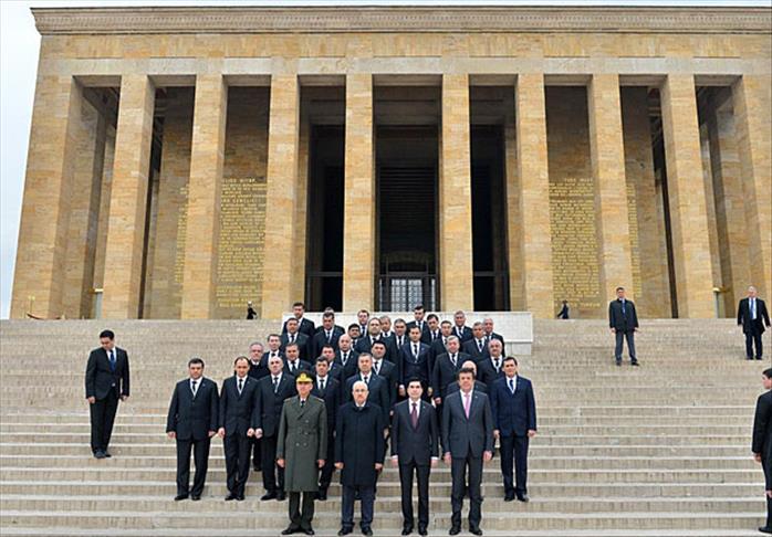 Гурбангулы Бердымухамедов посетил Мавзолей Ататюрка