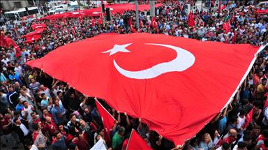 Tens of thousands march against PKK across Turkey