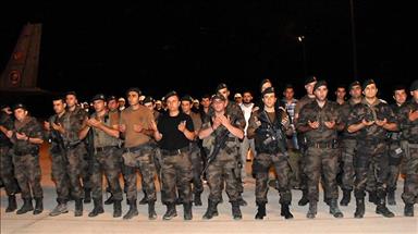 Şehit polisler için Iğdır Havalimanı'nda tören düzenlendi