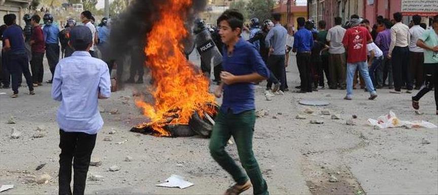 گرژبوونی خۆپێشاندان و پێكدادانەكانی سەیدسادق