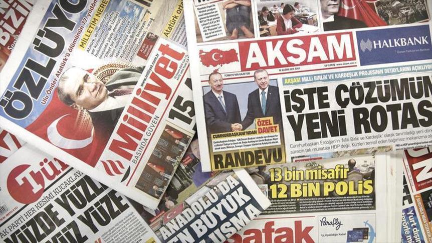 عناوین مهم روزنامه‌های امروز ترکیه
