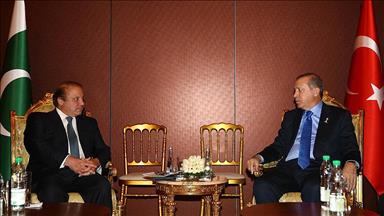 Cumhurbaşkanı Erdoğan Pakistan Başbakanı Şerif'i kabul etti