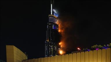 آتش سوزی در هتل 63 طبقه‌ای در دبی 16 زخمی بر جای گذاشت