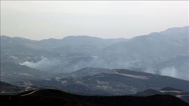 Esed güçleri Türkmendağı'na top atışı yapıyor