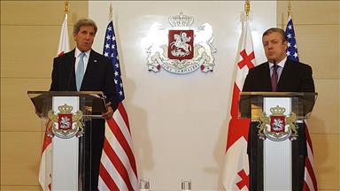دیدار رئیس جمهور گرجستان  و وزیر امور خارجه آمریکا در تفلیس
