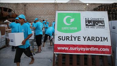 Halep'e gıda yardımı