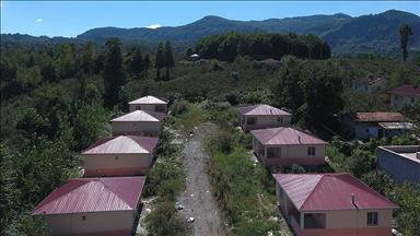 Heyelan mağdurları evlerine kavuştu