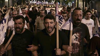 Yunanistan'da 'kemer sıkma' karşıtı gösteri