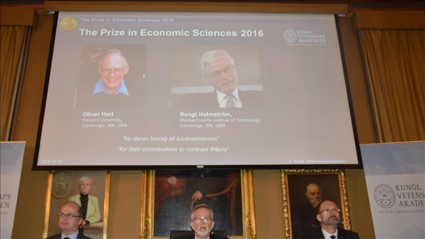 US-based 'contract theory' economists win Nobel prize