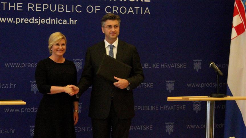 Hrvatska: Grabar-Kitarović povjerila Plenkoviću madat za sastav 14. hrvatske Vlade
