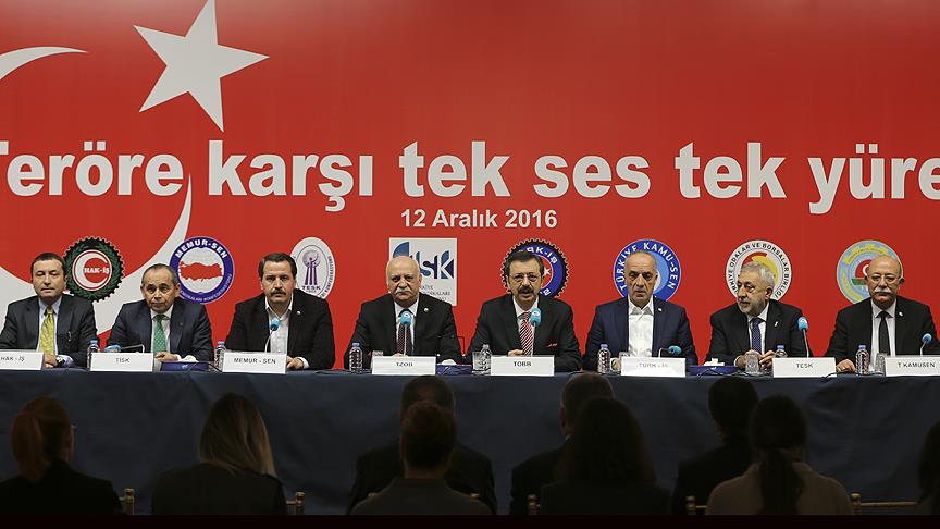 'STK'lar teröre karşı tek ses, tek yürek'