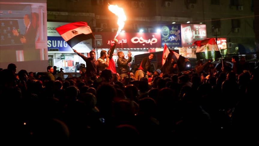 احتفالات صعود مصر لنهائي إفريقيا تستمر حتى مطلع الفجر 