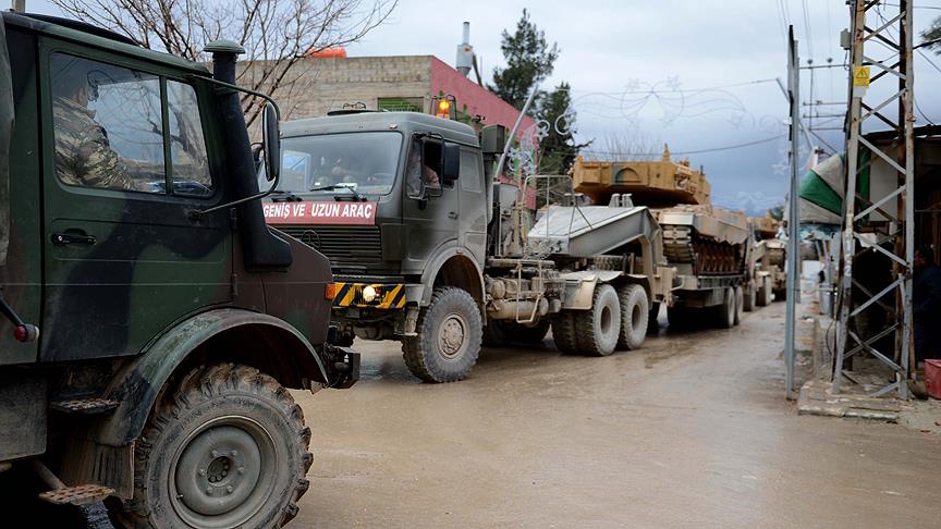 Suriye sınırına askeri sevkiyat