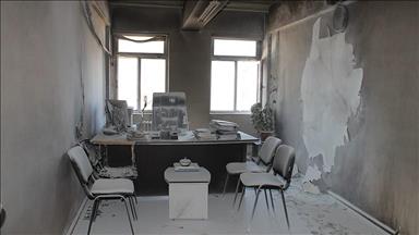 گروه پ.ی.د دفاتر شورای ملی کرد‌های سوریه را به آتش کشید