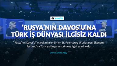 'Rusya'nın Davos'u'na Türk iş dünyası ilgisiz kaldı