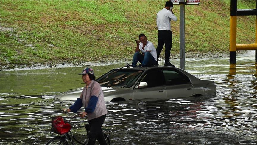 مصرع 7 وإجلاء ألف جراء سيول بالصين