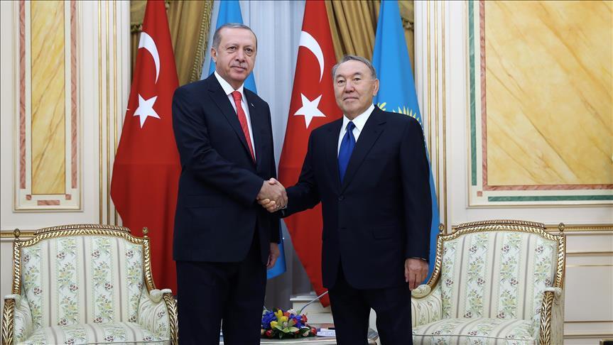 أردوغان: سنعزز التعاون مع كازاخستان في مكافحة التنظيمات الإرهابية