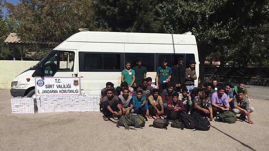 Siirt'te 33 yabancı uyruklu yakalandı