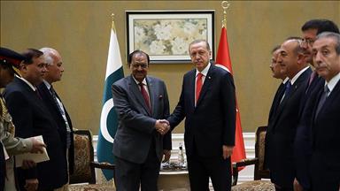 دیدار روسای جمهور ترکیه و پاکستان در قزاقستان