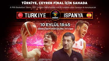 Türkiye çeyrek final için sahada