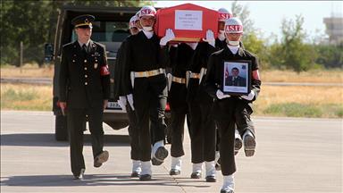 Elazığ'da şehit asker için tören
