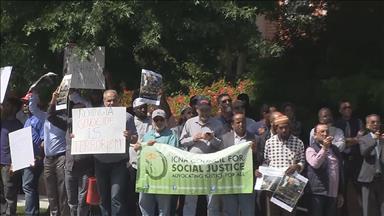 ABD'de Arakan protestosu