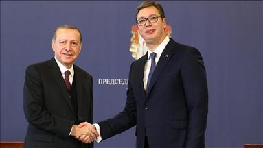 مؤتمرصحفي للرئيس التركي أردوغان ونظيره الصربي عقب توقيع اتفاقيات تعاون