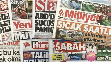 مهم‌ترین سرخط برخی روزنامه‌های امروز ترکیه