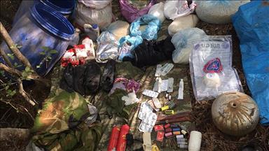 Osmaniye'de terör örgütüne ait depoda patlayıcı bulundu