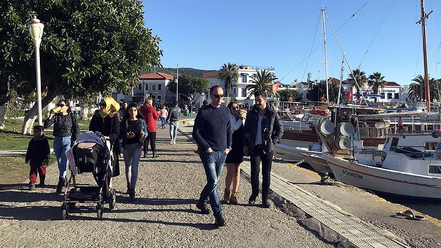 Bodrum sahillerinde yeni yıl yoğunluğu 