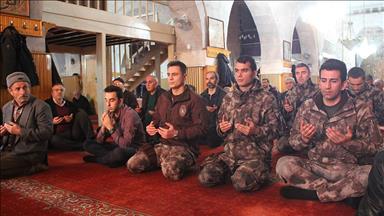 Şehit polis memuru için mevlit okutuldu 