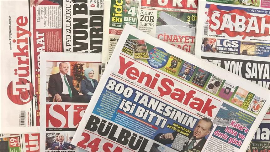 مهم‌ترین سرخط برخی روزنامه‌های امروز ترکیه