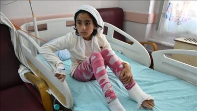 درمان کودک ده ساله اهل عفرین در بیمارستان غازی‌عنتب ترکیه