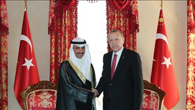 دیدار رئیس‌جمهور ترکیه با رئیس مجلس کویت در استانبول