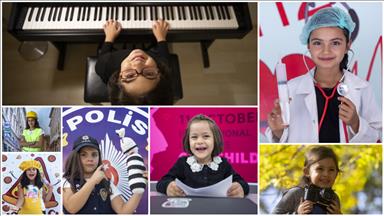 Kız çocukları hayallerindeki meslekleri paylaştı