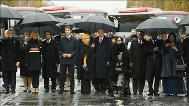 حضور اردوغان در مراسم یکصدمین سالگرد پایان جنگ جهانی اول