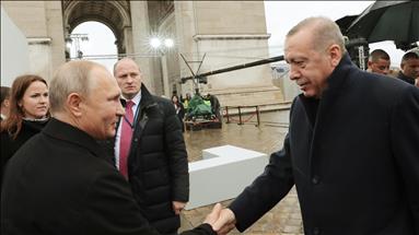 گفت‌وگوی اردوغان و پوتین در پاریس