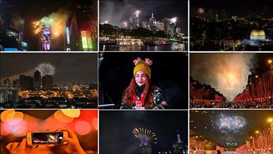 جشن آغاز سال نو میلادی در کشورهای مختلف دنیا